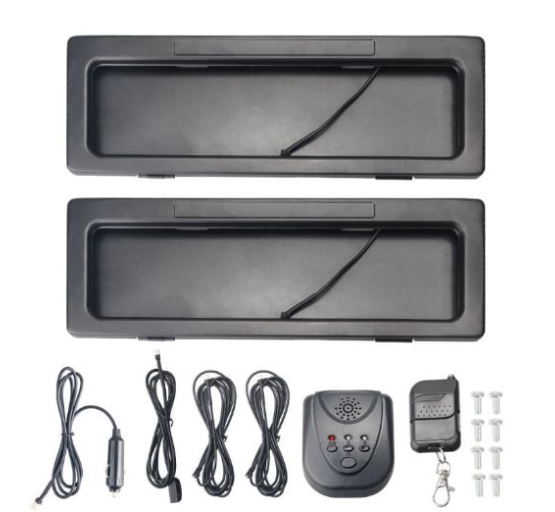 2 x Number Plate Window Curtain